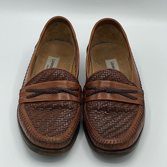 Lorenzo Banfi Loafers Size 8.5. 8.5M Shoes Milano Tan Slip On - Picture 4 of 13
